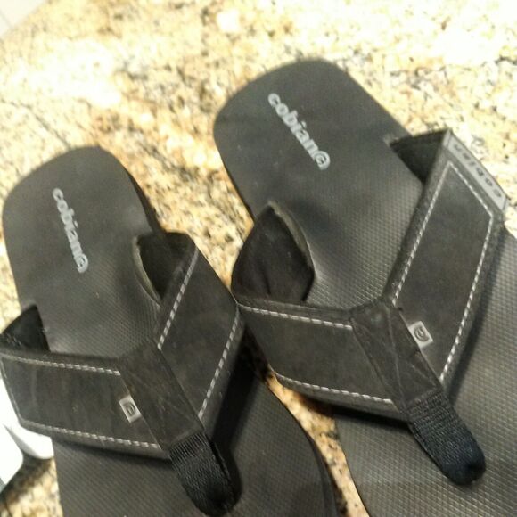 Vtg Man Cobian Maverick 11 Flip Flop Sandal MAV 10-001 Black 100% Original New - Picture 12 of 12